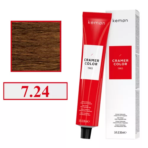 Kemon Cramer Color hajfesték 100ml 7.24