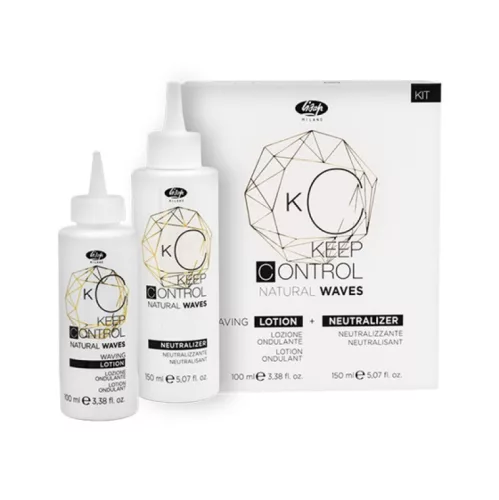 Lisap Keep Control Natural Waves Kit (dauervíz+fixáló)