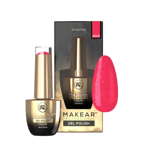 MAKEAR Glitter Neon Gel Polish 8ml No.NG06 Cuba Neoshine