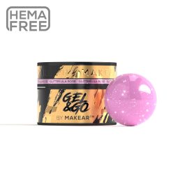 MAKEAR Gel&Go Builder Gél No.GG24 Glitter Lila Rose 