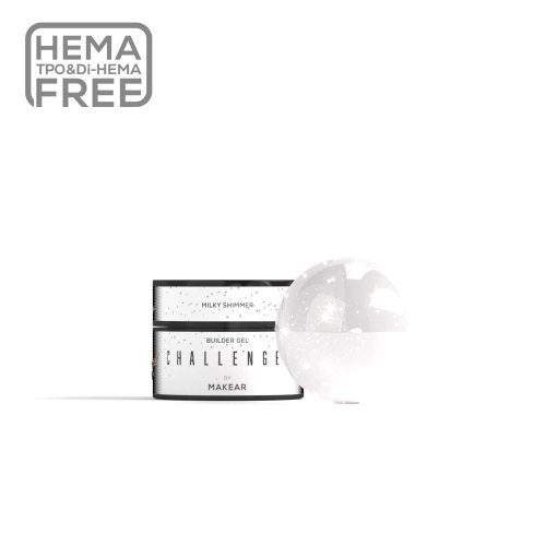 MAKEAR Challengel Builder Gel  - No.HG11 Milky Shimmer