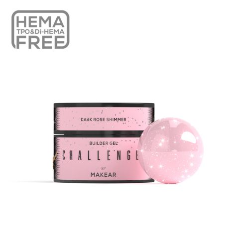 MAKEAR Challengel Builder Gel - No.HG15 Dark Rose Shimmer