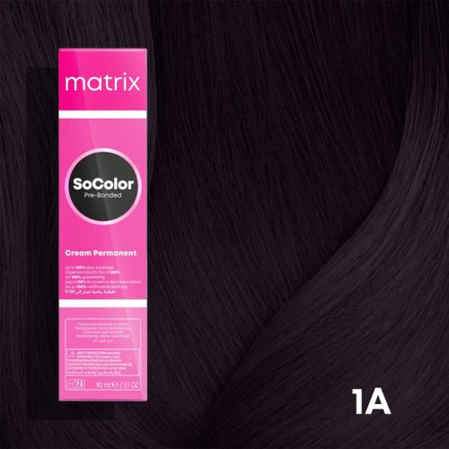 Matrix Socolor Pre-Bonded hajfesték 1A / 1.1 90ml