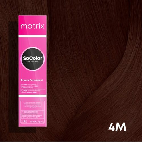 Matrix SoColor Pre-Bonded hajfesték 4M / 4.8 90ml