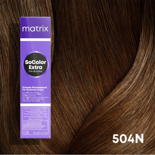 Matrix SoColor Pre-Bonded hajfesték 504N / 4.00 90ml