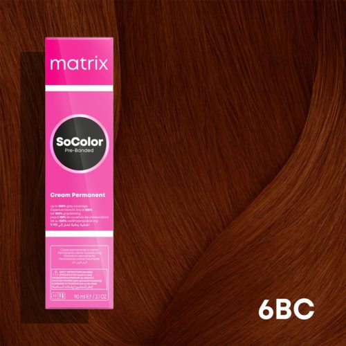  Matrix SoColor Pre-Bonded hajfesték 6BC / 6.54 90ml