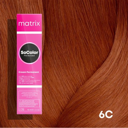 Matrix SoColor Pre-Bonded hajfesték 6C / 6.4 90ml