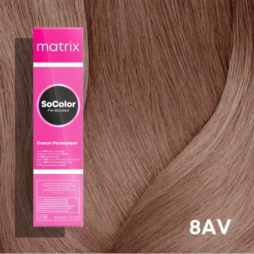 Matrix SoColor Pre-Bonded hajfesték 8AV / 8.12 90ml