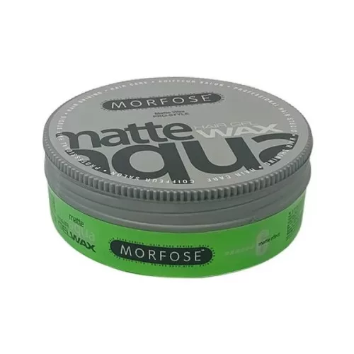 Morfose Matte Aqua Hair Wax Green 175ml – Professzionális matt hatású hajviasz