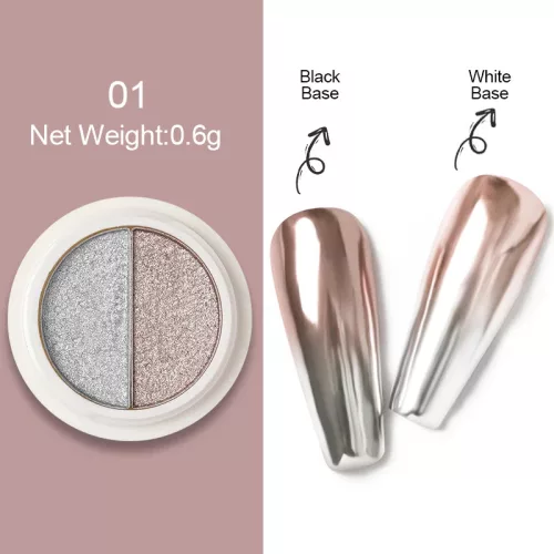 Mirror Powder DOUBLE krómpor - No.01 Bronz