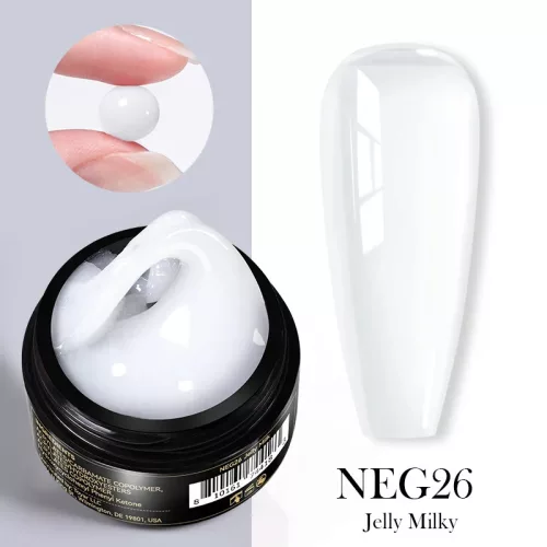 Born Pretty Pro fixálásmentes gyurmazselé 15 ml - NEG26 - Áttetsző
