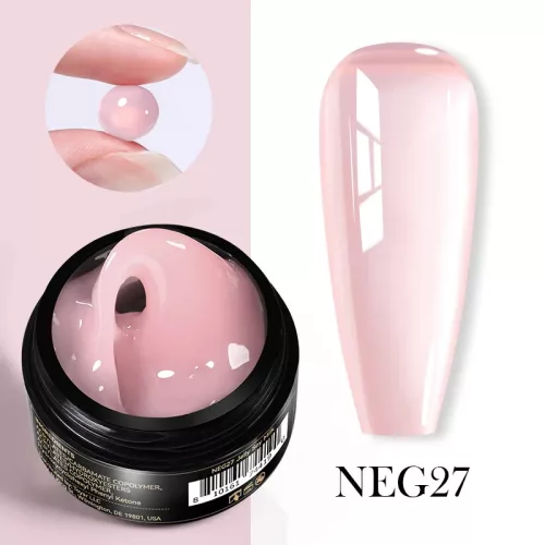 Born Pretty Pro fixálásmentes gyurmazselé 15 ml - NEG27 - Áttetsző