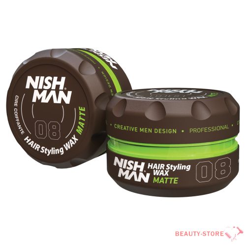 Nish Man Hair Styling Matte Wax (08) 150ml hajformázó