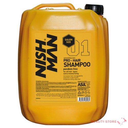 Nish Man Pro-Hair Shampoo Keratin Complex 5000ml szalon kiszerelésben