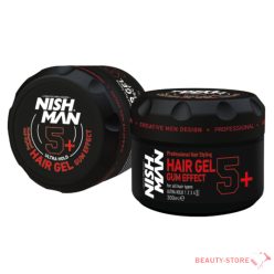    Nish Man Hair Styling Gel Gum Effect 5+ Ultra Hold 300ml hajformázó