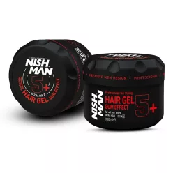    NishMan Hair Styling Gel Gum Effect 5+ Ultra Hold 300ml hajformázó zselé