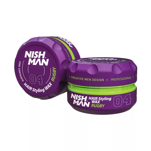  NishMan Hair Styling Wax (04) Rugby 150ml 