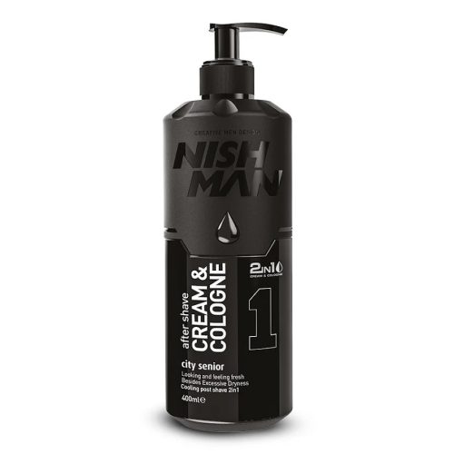 Nish Man After Shave Cream & Cologne 2in1 400ml – 1- City Senior