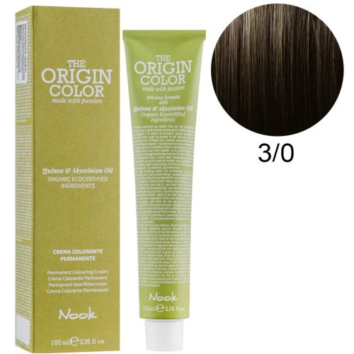 Nook The origin color hajfesték 100ml 3.0 sötét gesztenye