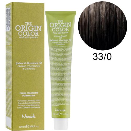 Nook The Origin Color hajfesték 100ml 33.0 intenzív sötét gesztenye