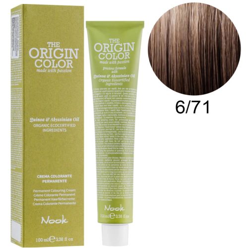 Nook The Origin Color hajfesték 100ml 6.71 sötét szőke barna írisz