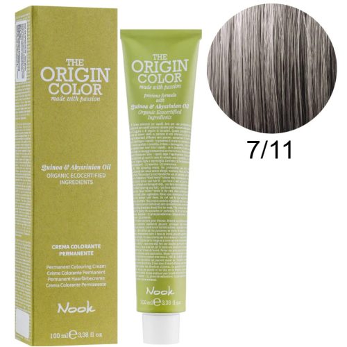 Nook The Origin Color hajfesték 100ml 7.11 szőke intenzív hamu