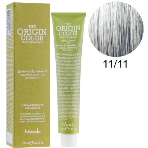 Nook The Origin Color hajfesték 100ml 11.11 szőke extra platina intenzív hamu