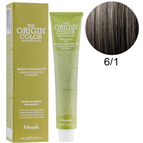 Nook The Origin Color hajfesték 100ml 6.1 sötét szőke hamu