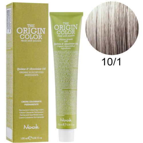 Nook The Origin Color hajfesték 100ml 10.1 szőke platina hamu