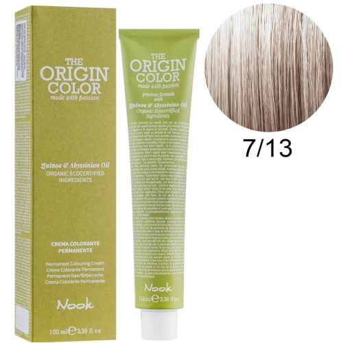 Nook The Origin Color hajfesték 100ml 7.13 közép szőke bézs