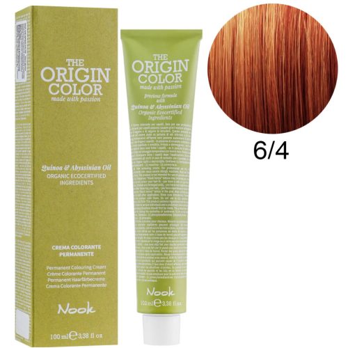 Nook The Origin Color hajfesték 100ml 6.4 sötét szőke réz