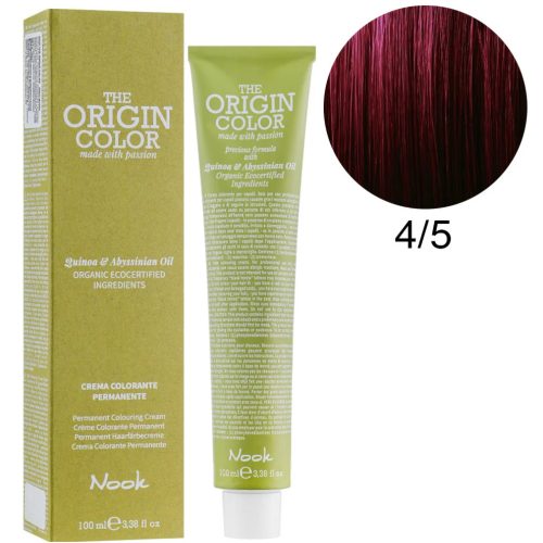 Nook The Origin Color hajfesték 100ml 4.5 gesztenye mahagóni