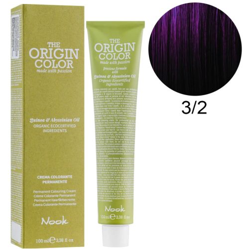 Nook The Origin Color hajfesték 100ml 3.2 sötét gesztenye viola