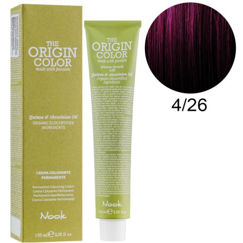 Nook The Origin Color hajfesték 100ml 4.26 gesztenye viola vörös