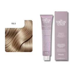   Nook Virgin Color ammóniamantes hajfesték 100ml 11.1 szuper platina hamu szőke