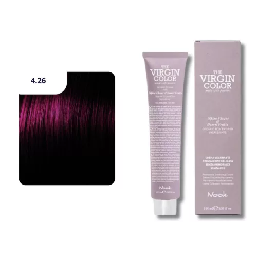 Nook Virgin Color ammóniamantes hajfesték 100ml 4.26 gesztenye viola vörös