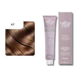   Nook Virgin Color ammóniamantes hajfesték 100ml 4.7 gesztenye barna