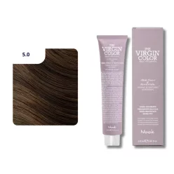   Nook Virgin Color ammóniamantes hajfesték 100ml 5.0 világos gesztenye 
