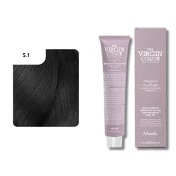   Nook Virgin Color ammóniamantes hajfesték 100ml 5.1 világos gesztenye hamu
