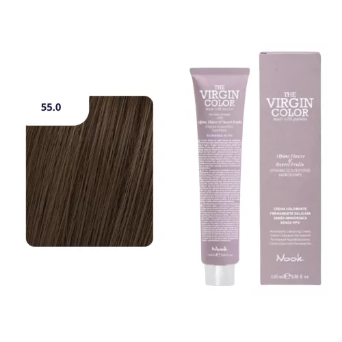 Nook Virgin Color ammóniamantes hajfesték 100ml 55.0 intenzív világos gesztenye