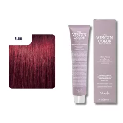   Nook Virgin Color ammóniamantes hajfesték 100ml 5.66 világos gesztenye intenzív vörös