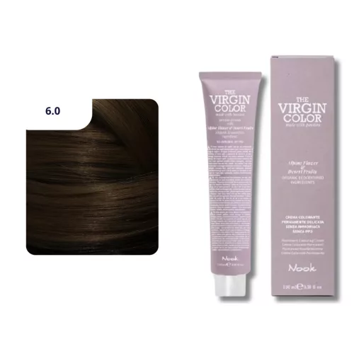 Nook Virgin Color ammóniamantes hajfesték 100ml 6.0 sötét szőke
