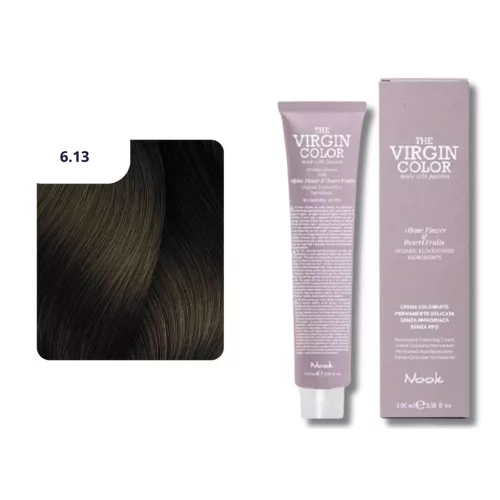Nook Virgin Color ammóniamantes hajfesték 100ml 6.13 sötét szőke beige