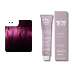   Nook Virgin Color ammóniamantes hajfesték 100ml 6.26 sötét szőke viola vörös