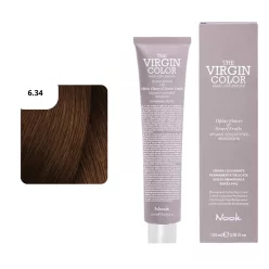   Nook Virgin Color ammóniamantes hajfesték 100ml 6.34sötét szőke arany réz