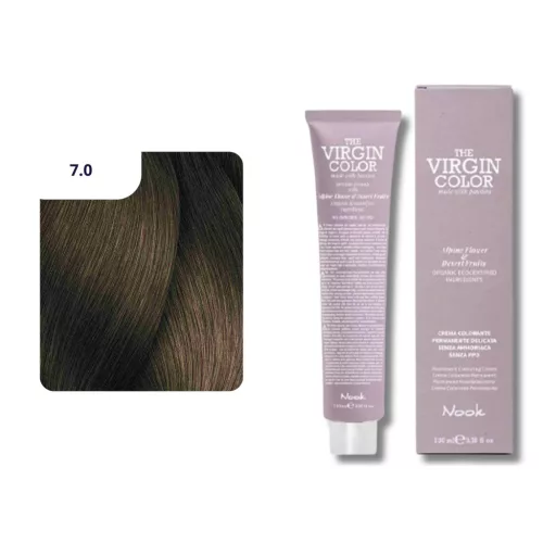 Nook Virgin Color ammóniamantes hajfesték 100ml 7.0 szőke