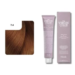   Nook Virgin Color ammóniamantes hajfesték 100ml 7.4 szőke réz