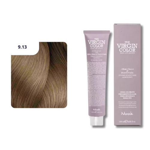 Nook Virgin Color ammóniamantes hajfesték 100ml 9.13 nagyon volágos arany hamu szőke