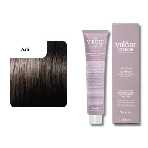 Nook Virgin Color ammóniamantes hajfesték 100ml ash