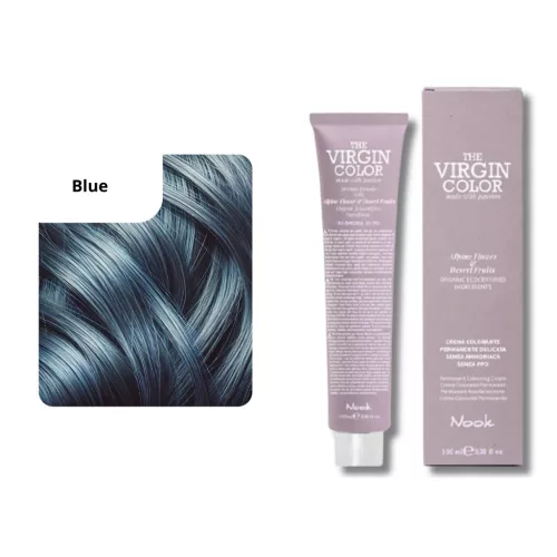 Nook Virgin Color ammóniamantes hajfesték 100ml steel blue